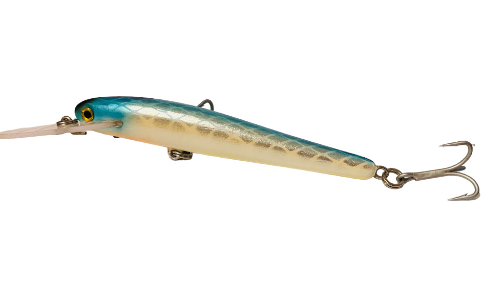 Eyecon 115 Deep 10+ - 115mm Handcrafted Timber Fishing Lure - Old